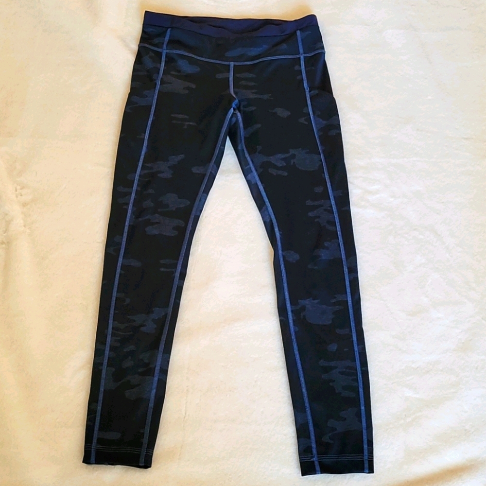 Lululemon Full On Luxtreme Navy Camo Inkwell Sz 6